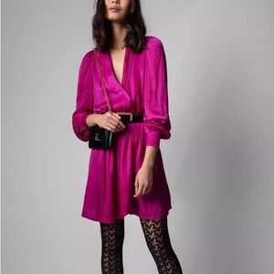 Zadig & Voltaire Remember Satin Mini Dress